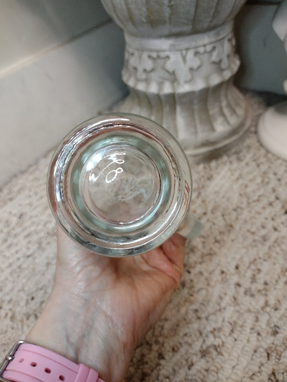 Vintage 1960's Falstaff Clear Glass Beer Mug Produced In St. Louis Missouri - Picture 6 of 7